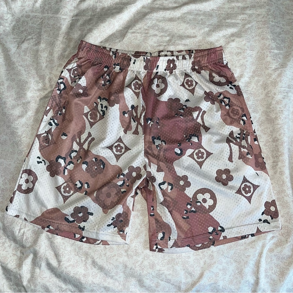 SLX Brown NY Mesh Shorts (LARGE)‎